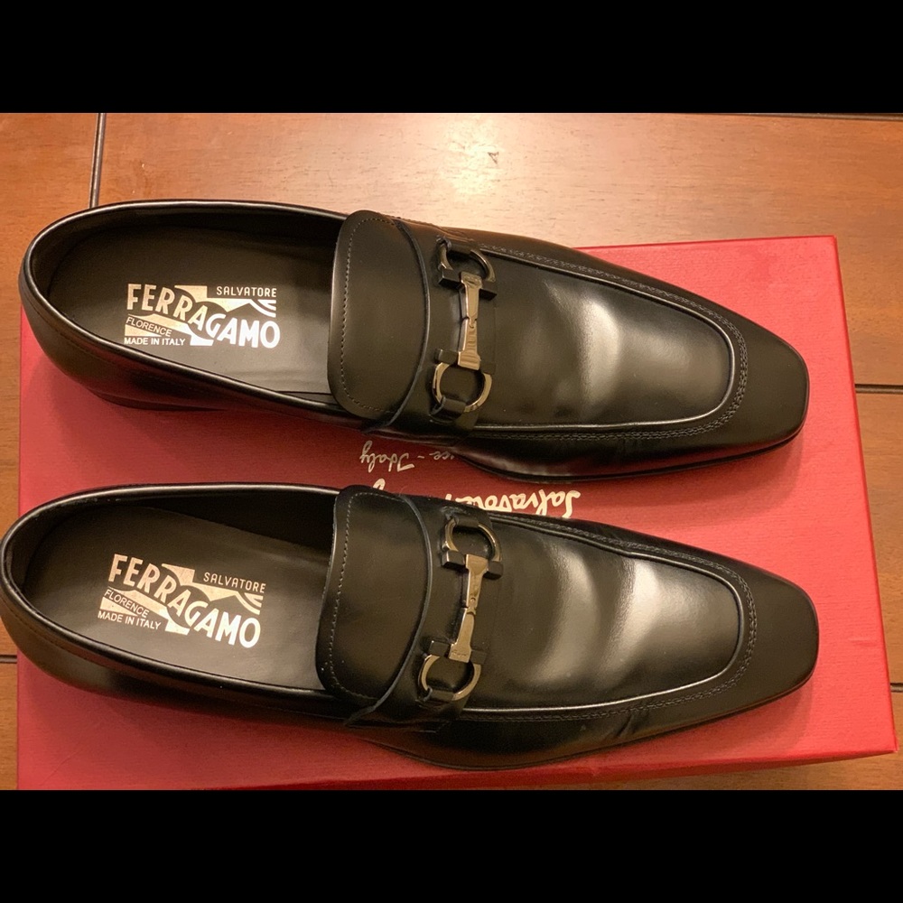 Salvatore Ferragamo Calf Bit Loafer
